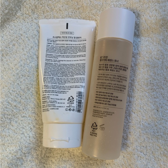 Korean skincare bundle COSRX Low pH Good Morning Gel Cleanser + Numbuzin 3 toner - Picture 2 of 8